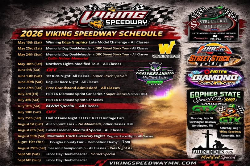 2026 Viking Schedule 2026 Viking Schedule